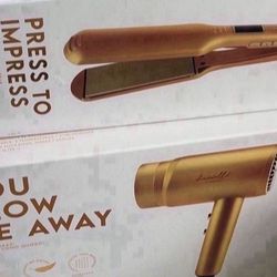 Blow dryer straightener