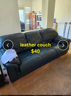 Leather couch