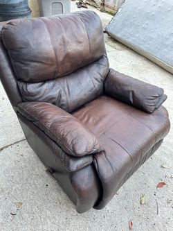 Leather recliner