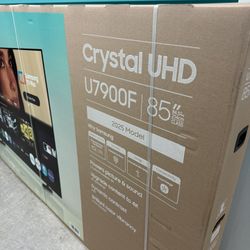SAMSUNG 85” SMART TV 4K CRYSTAL UHD NEW IN BOX 2025 MODEL. DELIVERY AVAILABLE! PRICE FIRM!