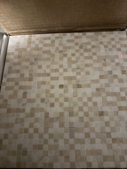 3 Boxes Symple Stuff Acequia Cream Mosaic Tile – New/Unused