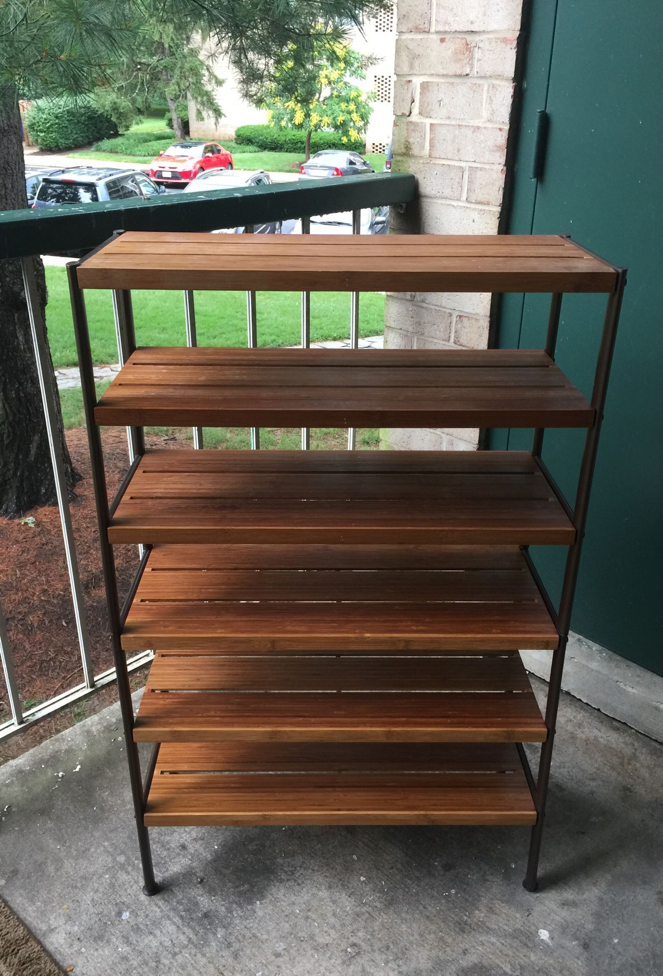 Wooden 6 laiyers shoe rack
