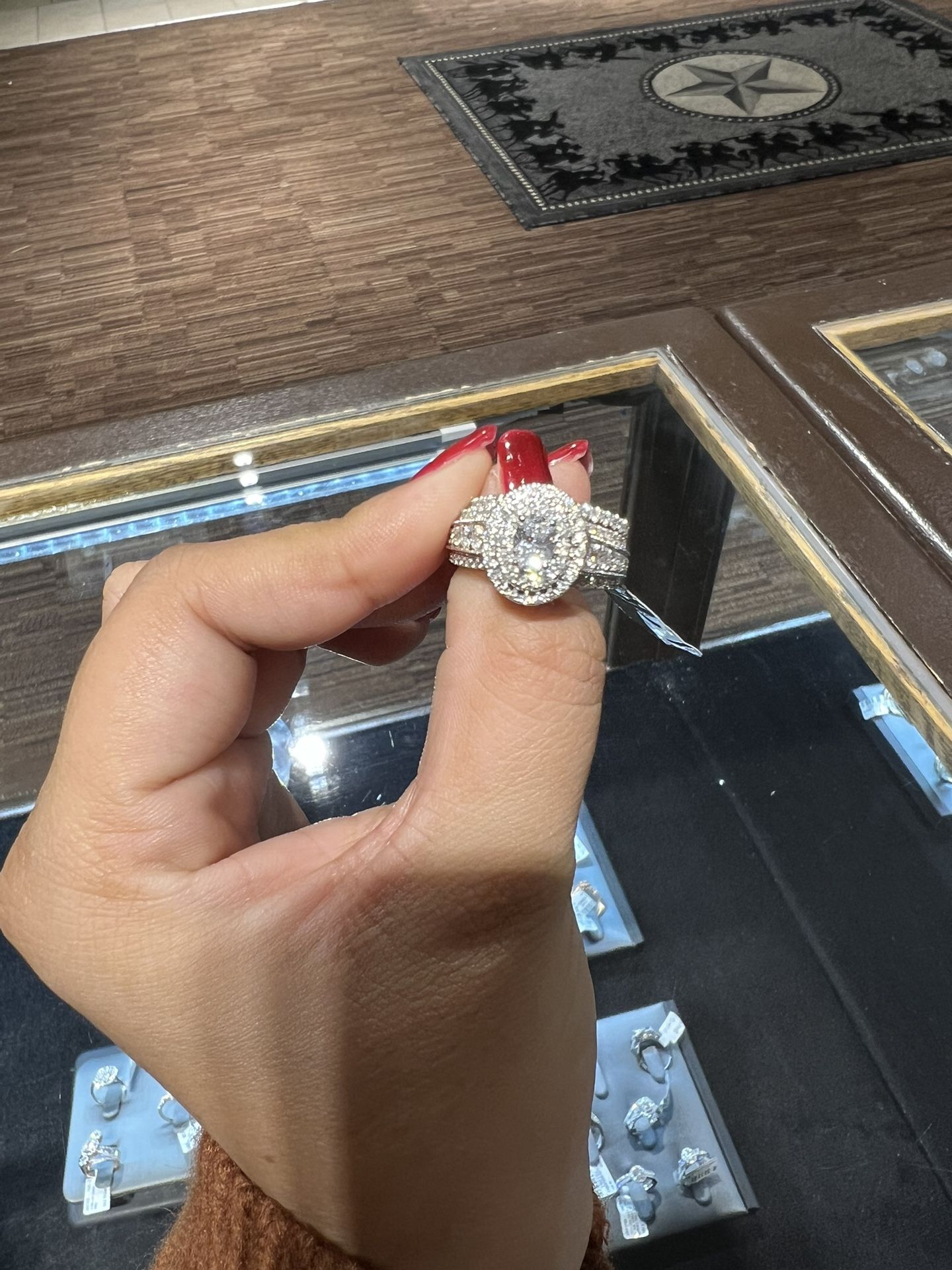 14k Gold Bridal Ring Set With 2ctw REAL DIAMONDS FOR A GOOD PRICE!!