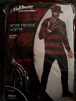 Freddy Krueger Sweater Halloween Costume Adult Medium