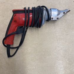 Milwaukee electric shears  is 18 gauge