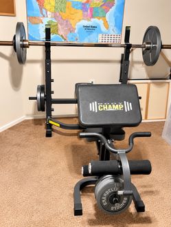 325-LB Olympic Weight   Set + Body Champ Bench