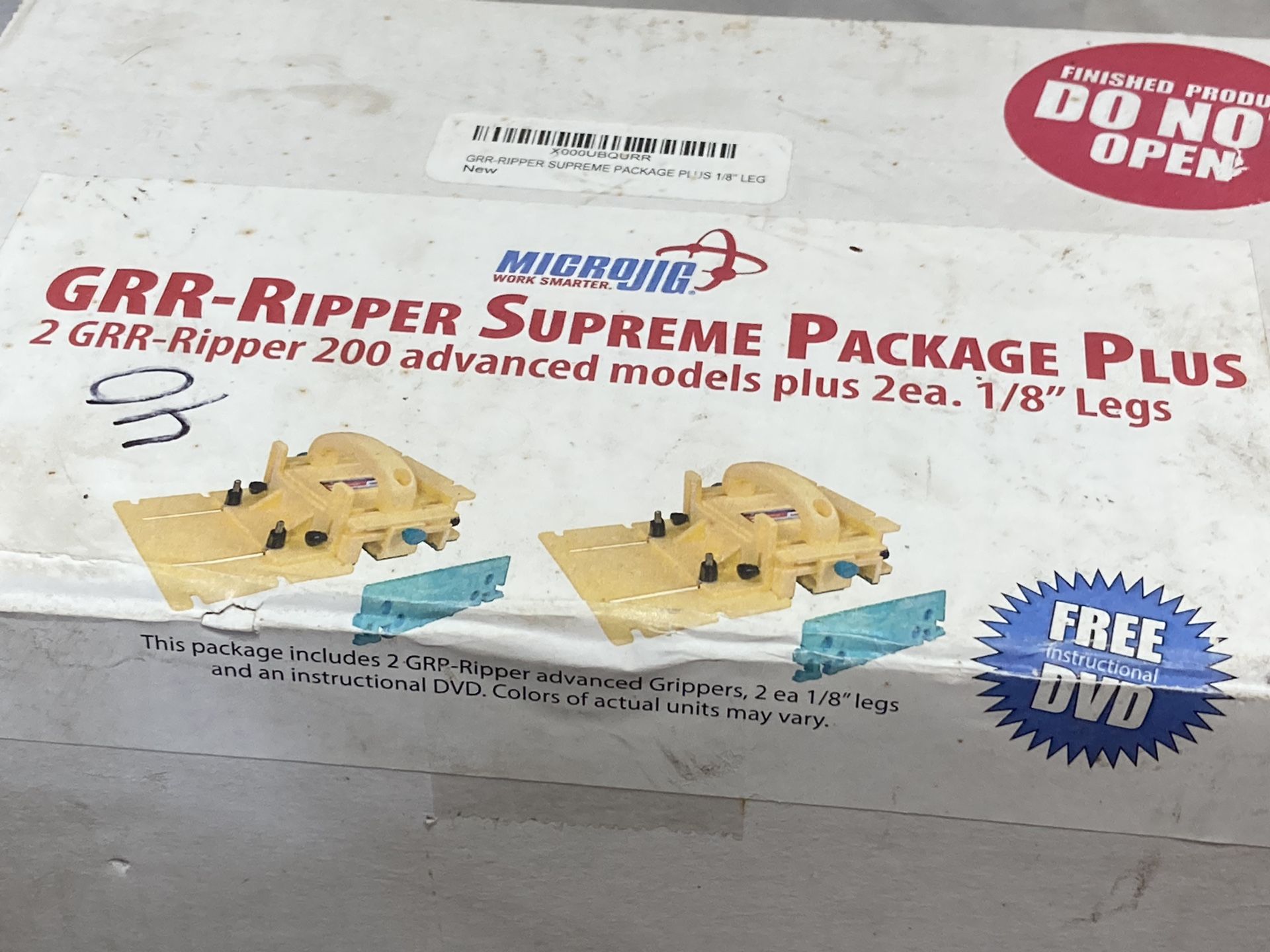 New MICROJIG GRR-RIPPER SUPREME PACKAGE PLUS, Advanced 3D Push Block And Accessory, 2 Block Set