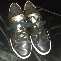 Black And Gold Michael Kors Shoes