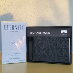 💙 Men's Eternity Aqua Cologne And Michael Kors Wallet 💙