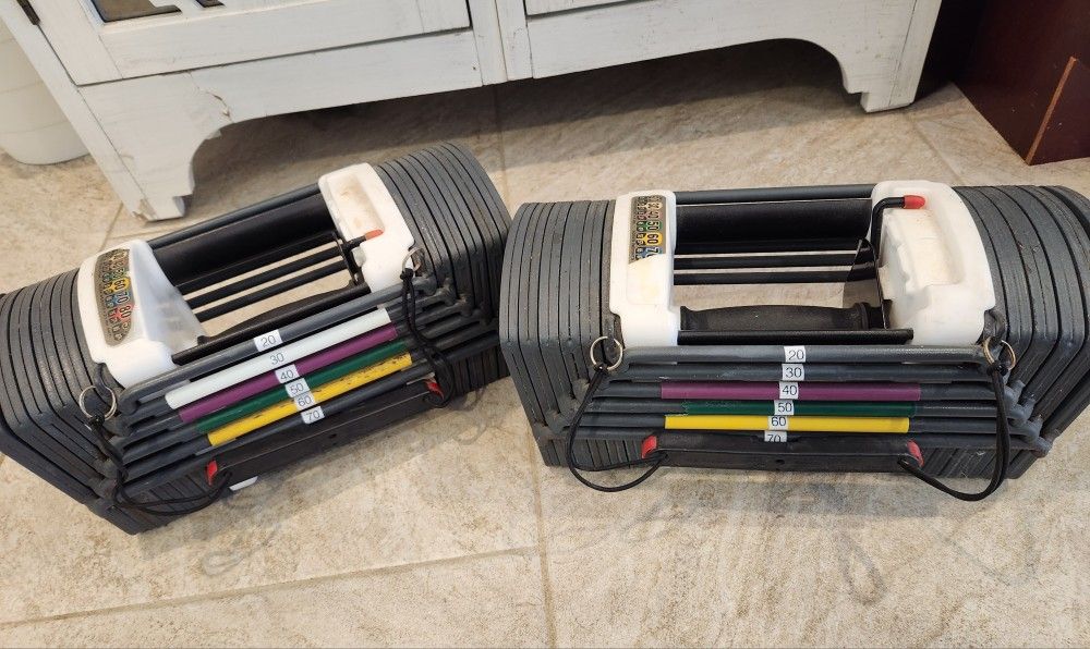 Curl Bar and Powerblock Combo