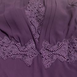 Dress Size Medium ,long dress dark purple color