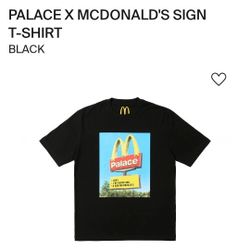 Palace x McDonald's Sign t-shirt Black Large