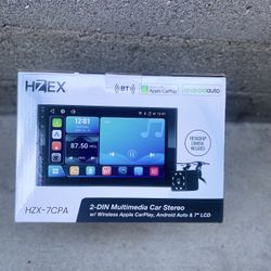 Brand New Double Din Car Stereo *back Up Camera*apple CarPlay