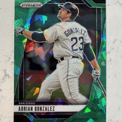 2025 Panini Prizm - Adrian Gonzalez, Adrian Gonzalez #161 Green Ice Prizm