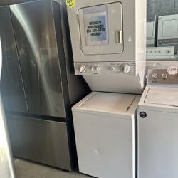 WHITE 24 INCHES WIDE KENMORE GAS STACKABLE 