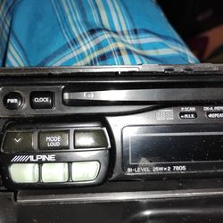 Alpine car stereo faceplate