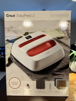 BRAND NEW In BOX Cricut Easy Press 2 Bundle with Cricut Mini Raspberry, 9” X 9” Mini Heat Press and Accessories