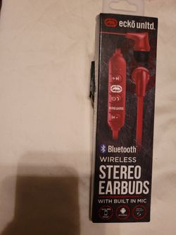 Ecko Inline Bluetooth Earbuds, Volume Control