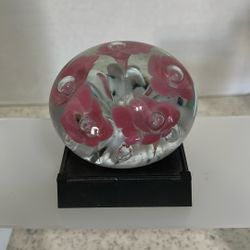 Lovely Flowered Paperweight