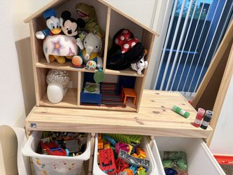 Triangle cabinet and table, free three transparent boxes. Special price $50