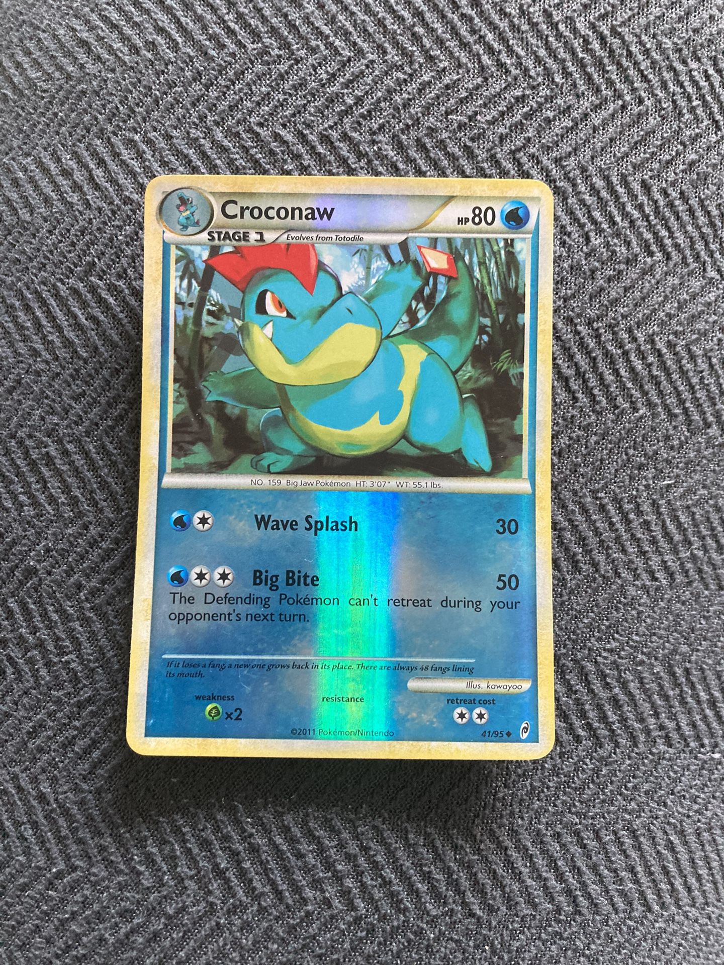 2011 Croconaw Call Of Legends Reverse Holo