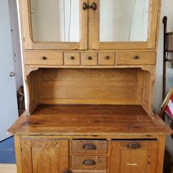 Wooden Hoosier Antique Late 1800s