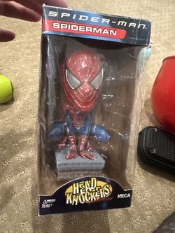Vintage 2002 Neca Marvel Spider-Man Head Knockers Bobble Head 
