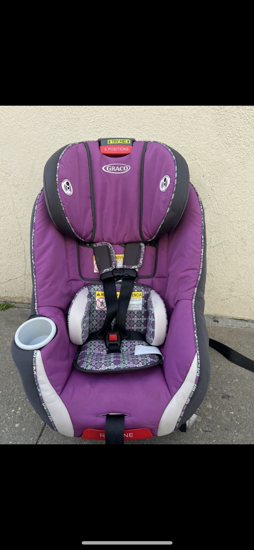 CAR SEAT GRACO 8 POSITIONS CONVERTIBLE
