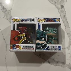 2 Marvel Pops (Iron Spider & Yon-Rogg)