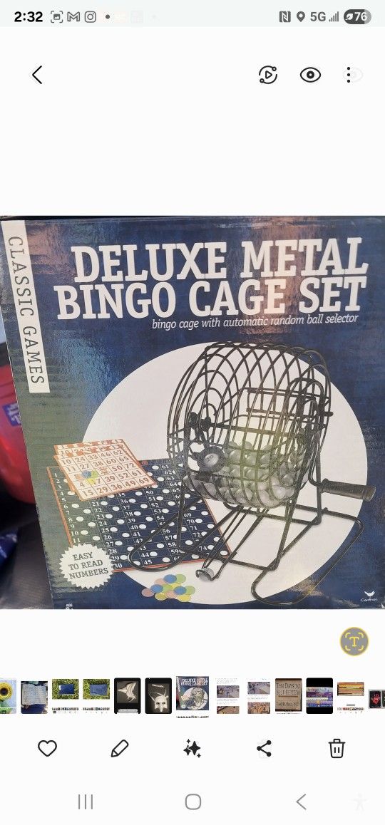 Bingo Cage & Game