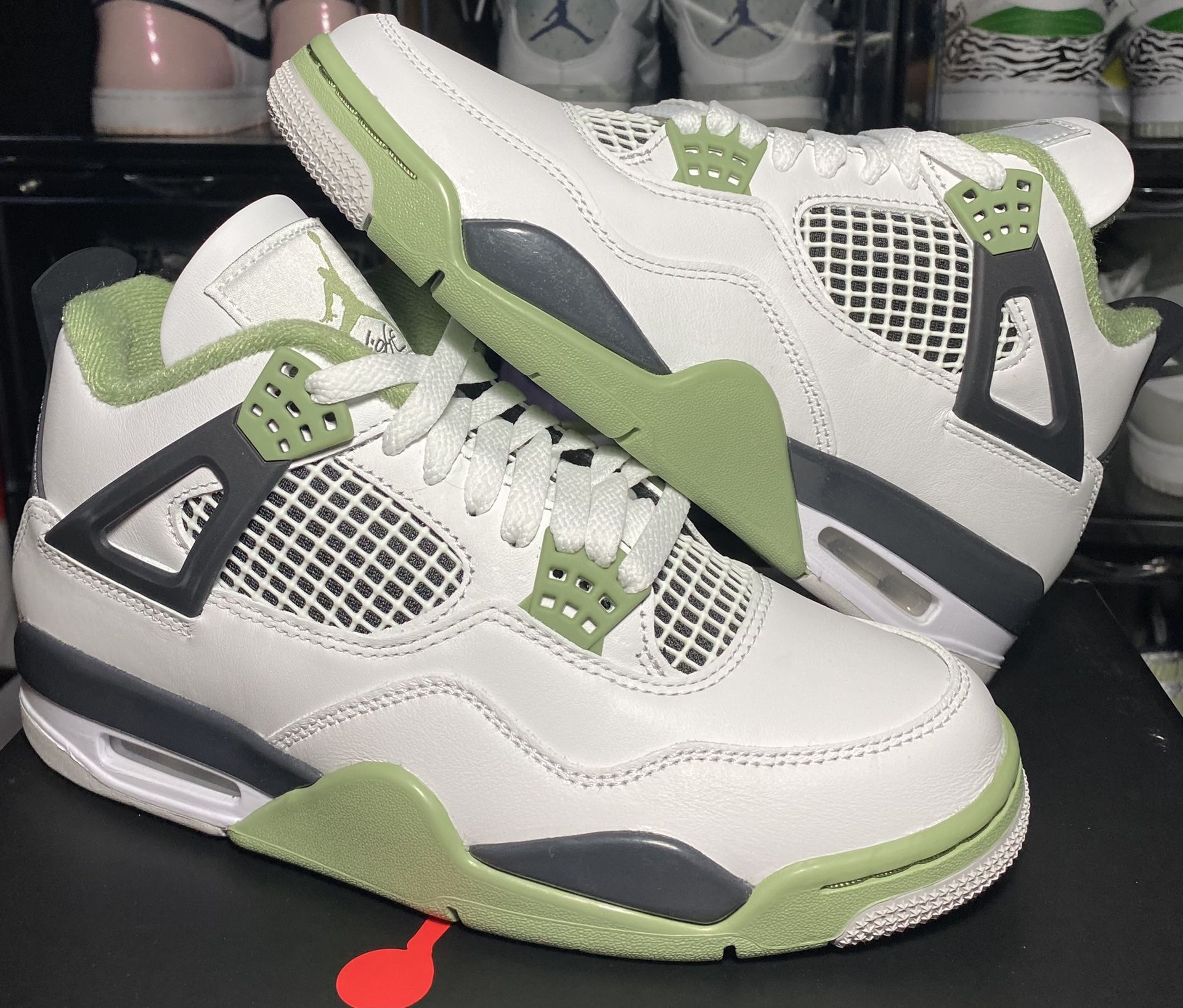 Jordan 4 Seafoam W ALL SIZES 7.5W, 8W, 8.5W, 9W, 9.5W, 10.5W, 12W OR 6Y, 6.5Y, 7Y, 7.5M, 8M, 9M, 10.5M Deadstock/Brand New With Receipt! 