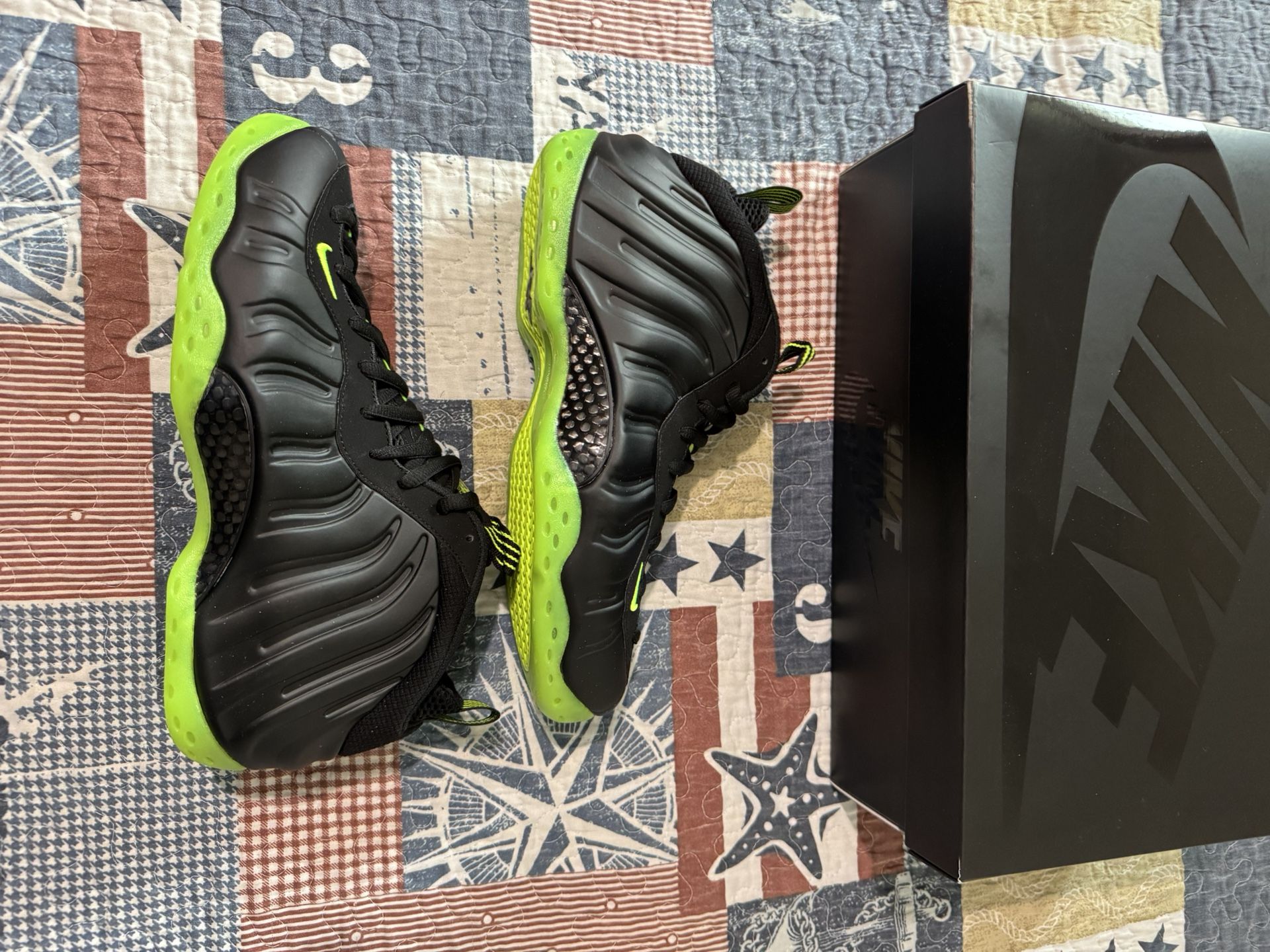 Nike Foamposite One Black Volt US Mens 11