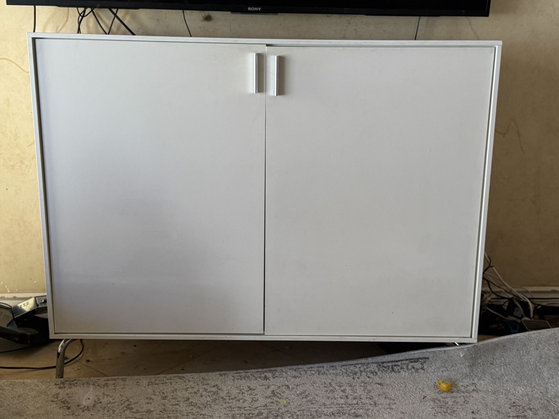 IKEA White Storage Cabinet Or Sideboard 