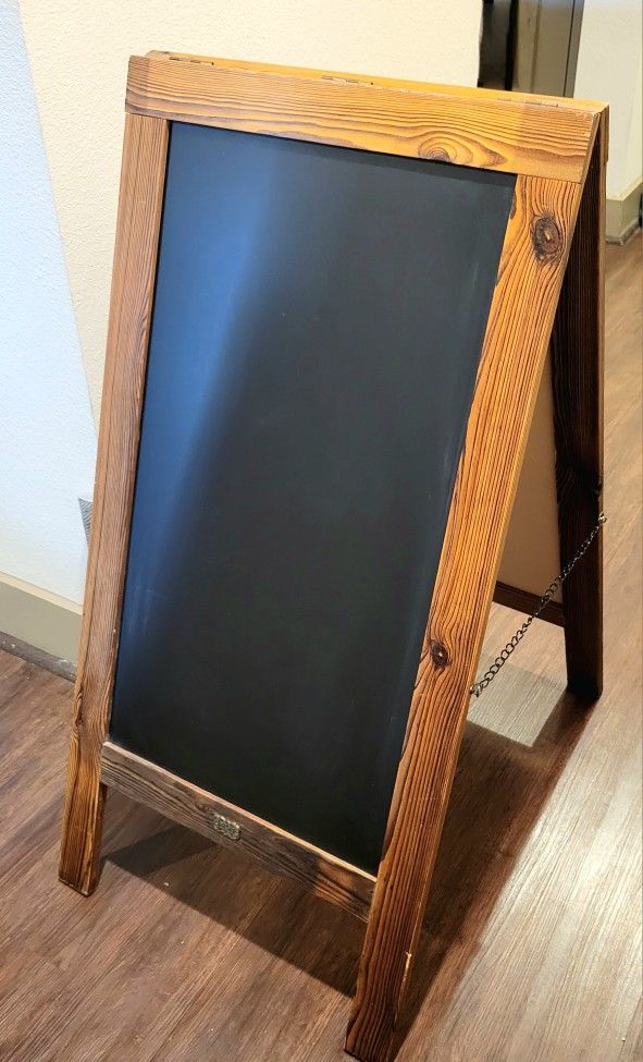A Frame Double Sided Chalkboard Sign