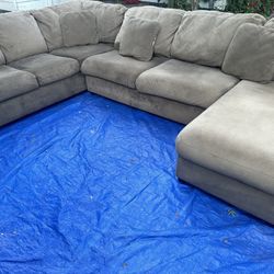 Brownish tan couch available good condition clean no flaws we sell all the time delivery extra 40 local