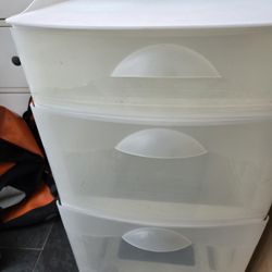 Free 3- Drawer Plastic Storage Cabinet
