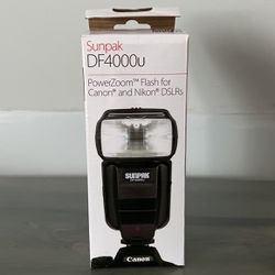 Sun pack DF4000u PowerZoom Flash For Canon and Nikon DSLRs
