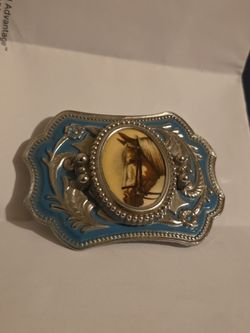 Vintage Indiana Insignia Horse Head Belt Buckle