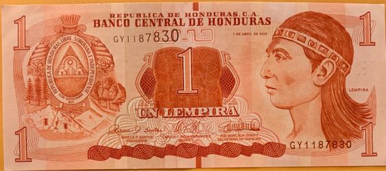1 Lempira Banknote