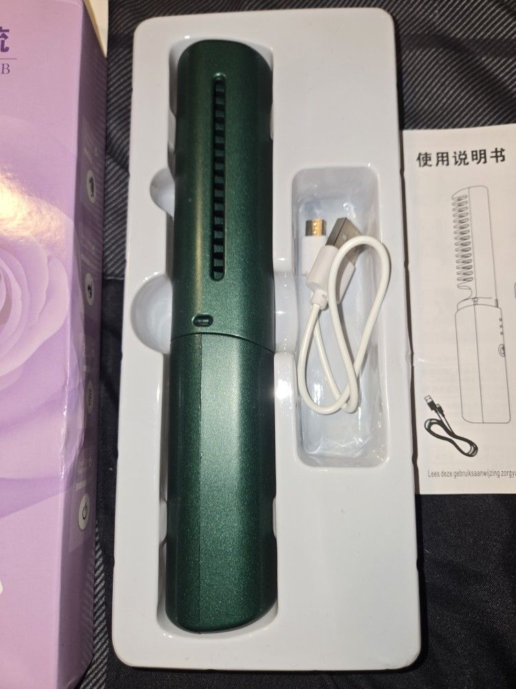USB Rechargable Hair Straitening Comb