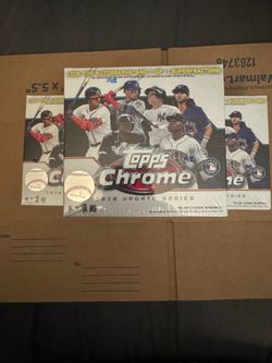 Topps Chrome 2020 Update Series Major League Baseball Mega Box - White