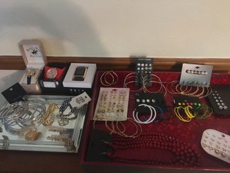 ONE PRICE 4 ALL of COSTUME JEWELRY**WATCHES(smart watch)**EARRINGS, BRACELETS, MATCHING EARRINGS/NECKLACE