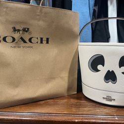 Coach Skeleton Halloween Bucket Bag