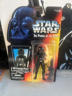 1995 Kenner Star Wars power of the force Tie Fighter Pilot  action figure