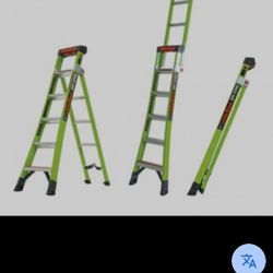 Little GIant King Super Light Weight  Kombo 5-8 Fiberglass 3 In 1 Combo Ladder