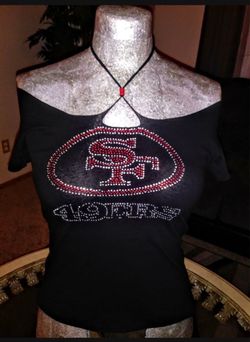 SF 49ers WOMEN'S CUSTOM CUT TEE.