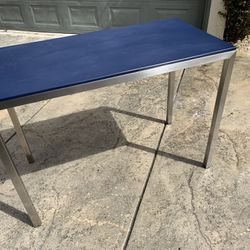 Outdoor Counter Table In Navy Blue HDPE