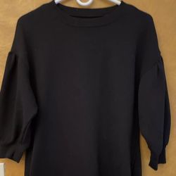 Time And True Black Sweatshirt Dress