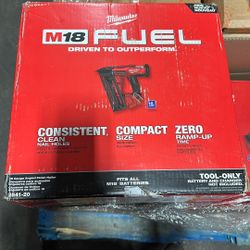 M18 Fuel 18v Lithium’ Ion Brushless Cordless Gen 2 16 Gauge Angles Finish Nailer TOOL ONLY