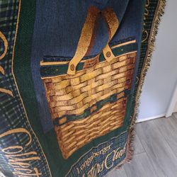 Longanberger Blanket Like New 